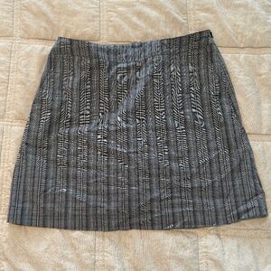 Cutter & Buck Skirt Skort Women 2 Golf /Sports/Tennis Classic Black/Gray Plaid